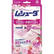 エステー　ムシューダ 1年間有効 引き出し衣装ケース用やわらかフローラルの香り２４個入
