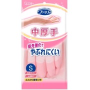 エステー ファミリービニール中厚手 指先強化 Sサイズピンク1双