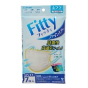 玉川衛材 フィッティ Fitty ファインエアーマスク　ホワイト　ふつうサイズ　７枚