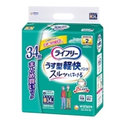 ユニチャーム ライフリー　うす型軽快パンツＳサイズ　３４枚