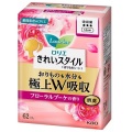 花王　ロリエ きれいスタイル 極上Ｗ吸収 フローラルブーケの香り６２個