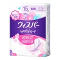Ｐ＆Ｇ　ウィスパー １枚２役Ｗガード　おりもの＆水分ケア　パンティライナー１５ｃｃ３２枚