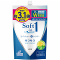 ライオン　ソフトインワンシャンプー　サラサラつめかえ特大１１８０ｍｌ