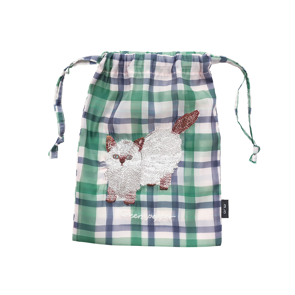 【松尾ミユキ】Sheer Drawstring pouch Chad