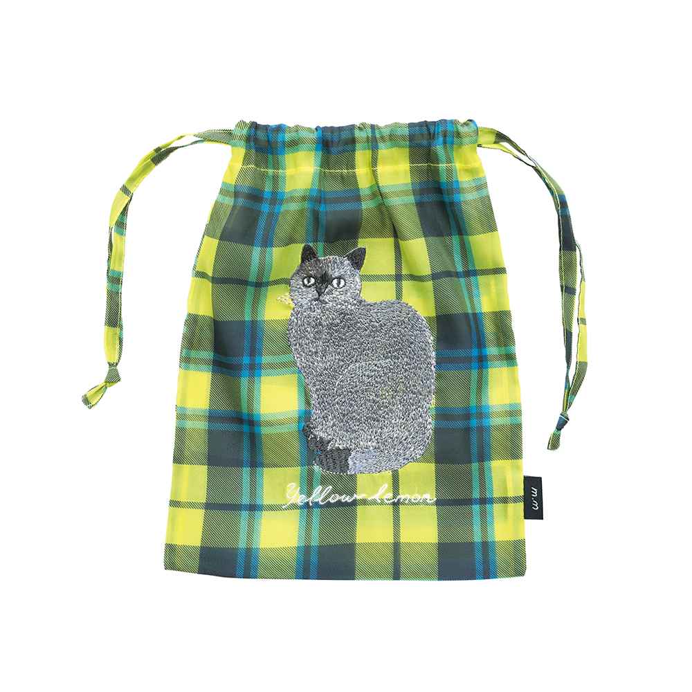 【松尾ミユキ】Sheer Drawstring pouch Leo