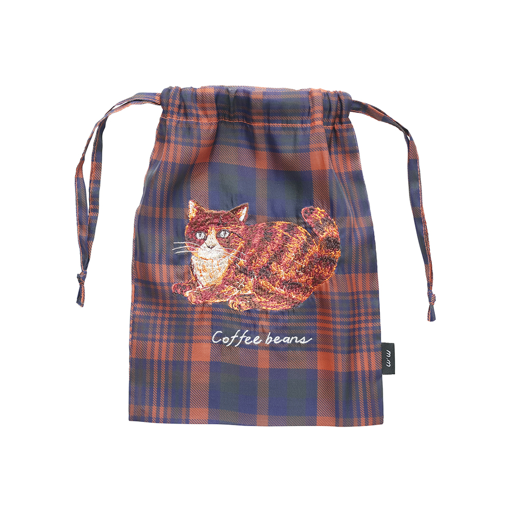 【松尾ミユキ】Sheer Drawstring pouch Maron