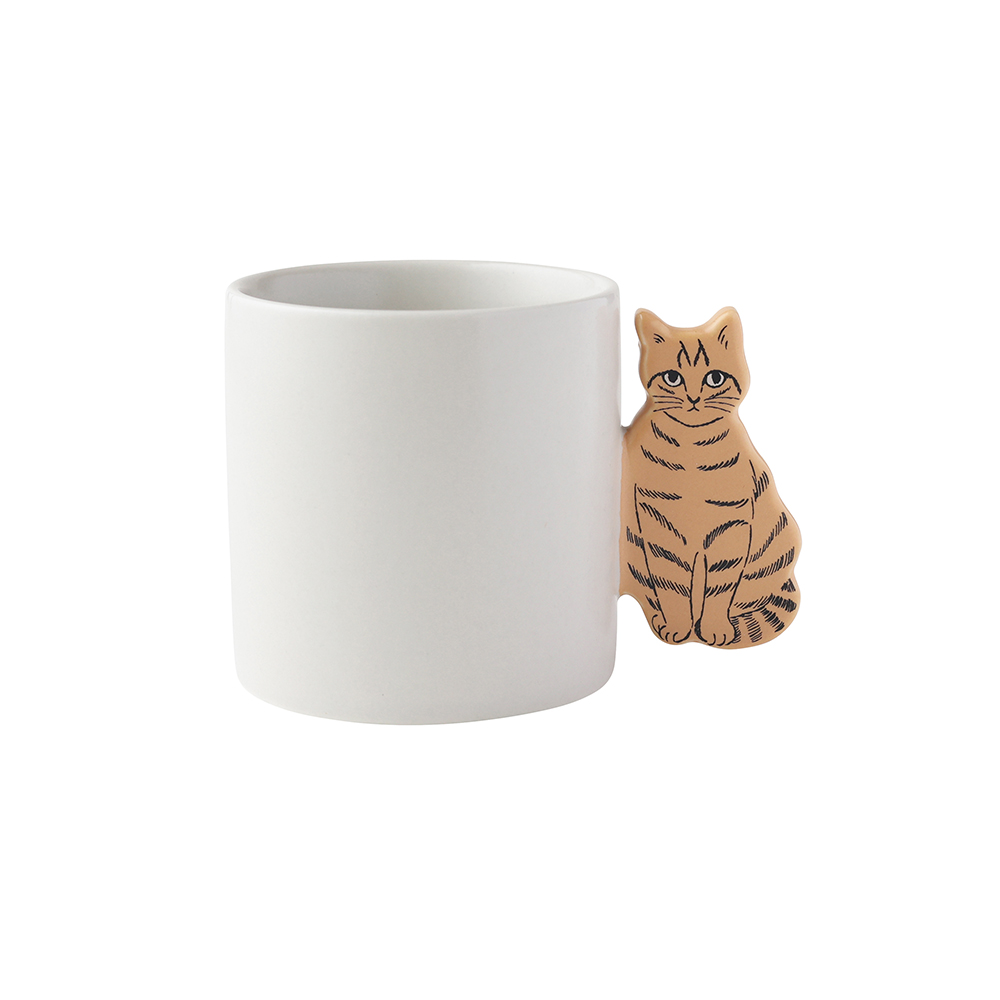 【松尾ミユキ】Cat handle mug Noisettes