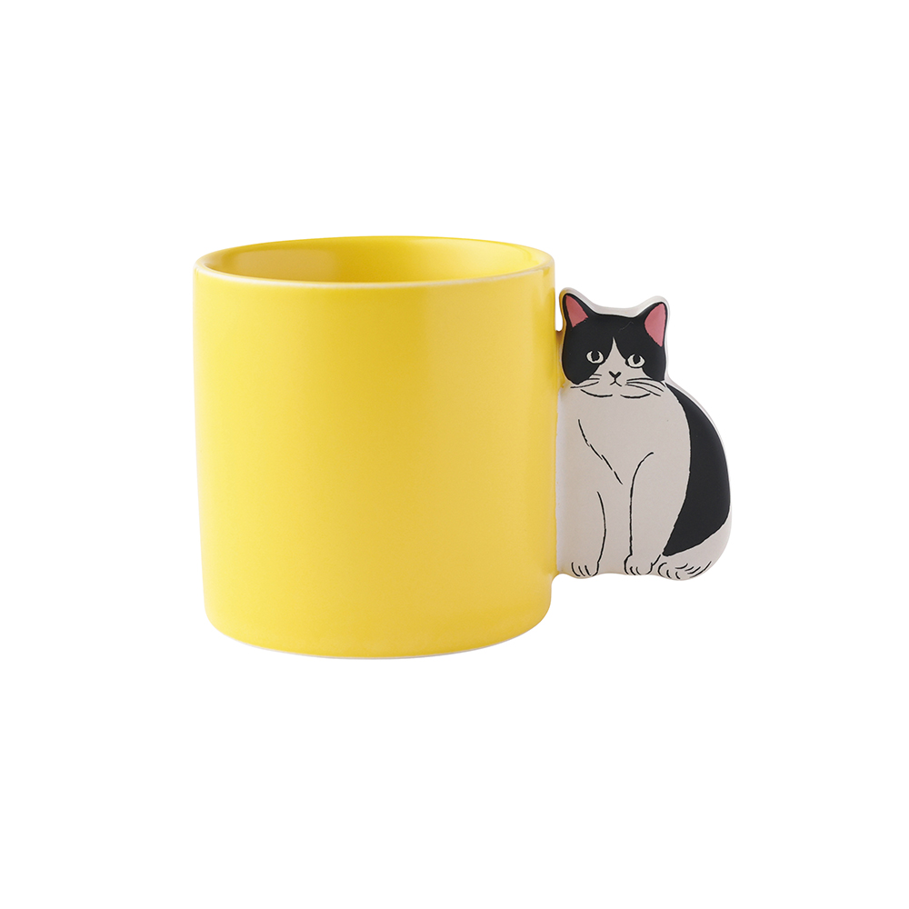 【松尾ミユキ】Cat handle mug Pepper