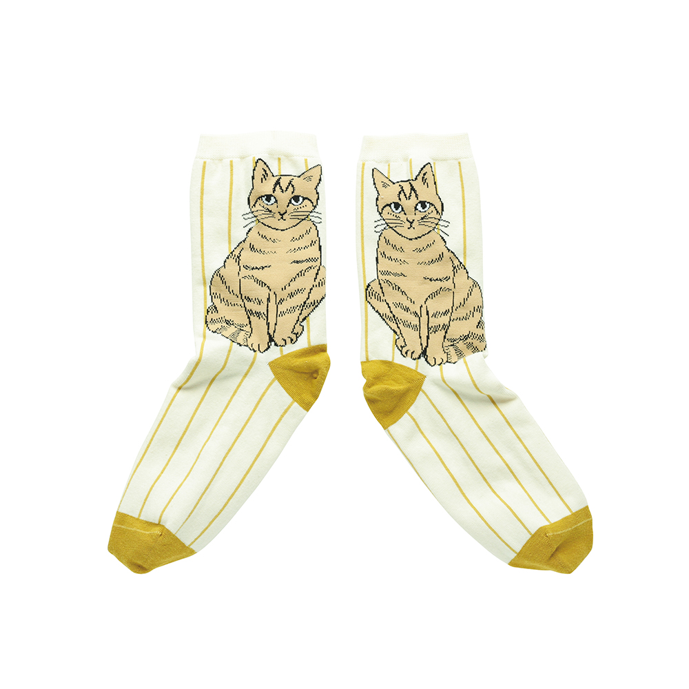 【松尾ミユキ】Stripe socks Noisettes