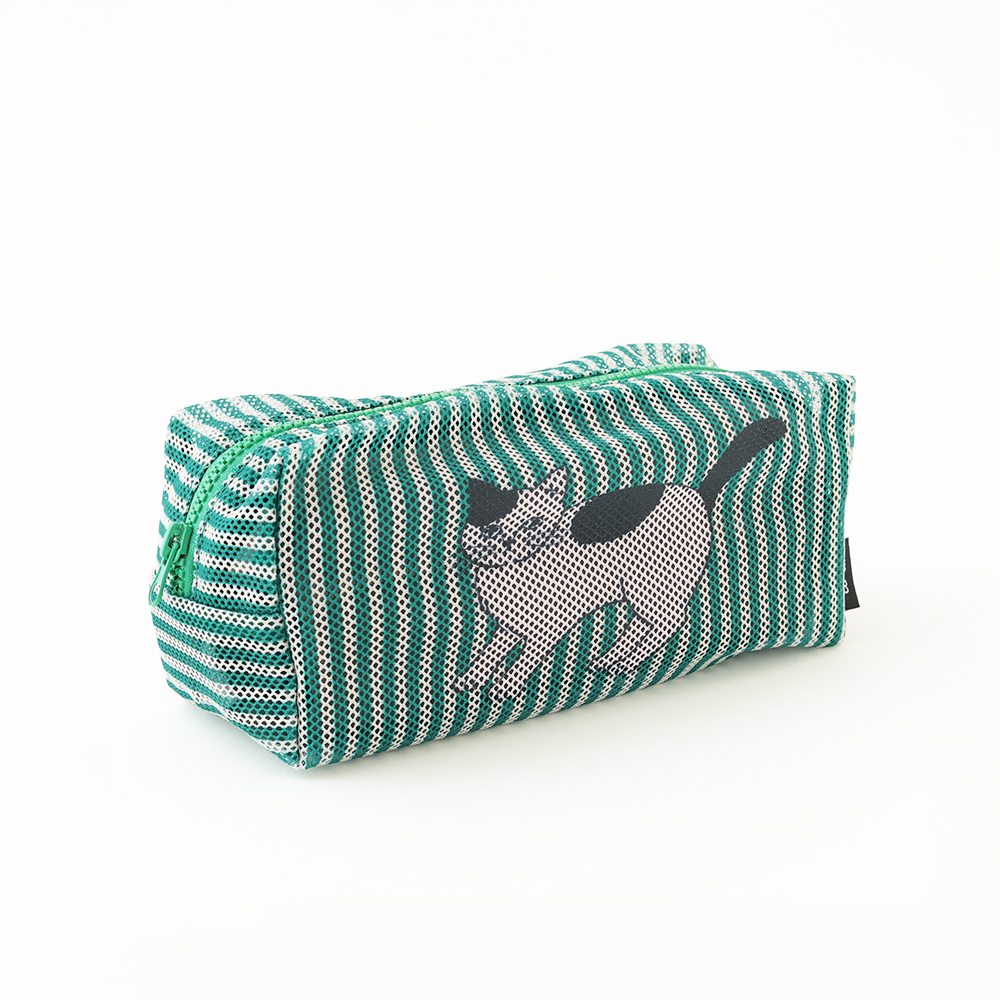 【松尾ミユキ】Stripe Mesh pouch Pumpkin