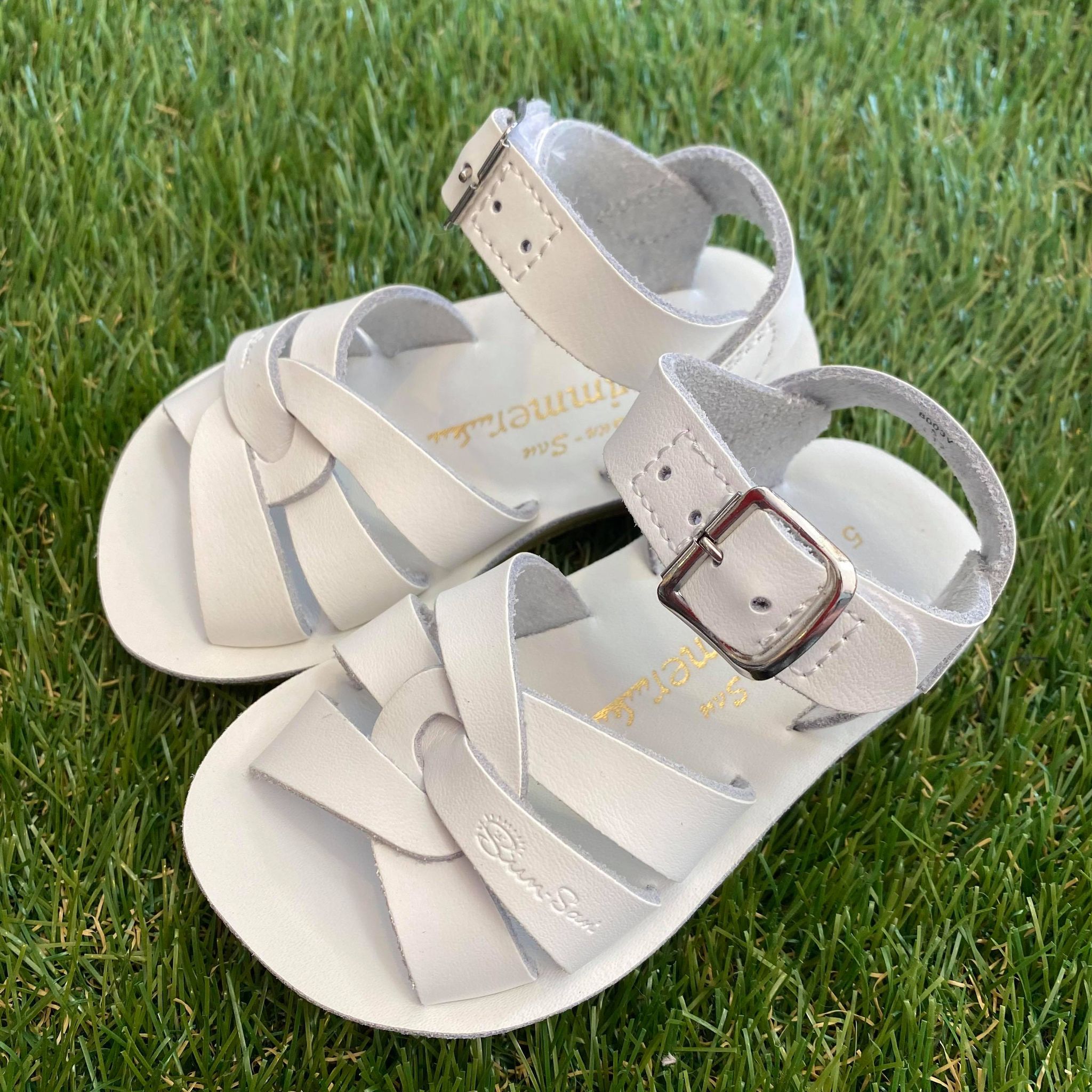 【Salt Water Sandals(ソルトウォーターサンダル)】Sun San swimmer(ベルクロ)/White/13cm～22cm