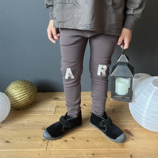 【arkakama】AKL00012-0 SPD Sarouel Leggings (D.CHARCOAL/刺繍)