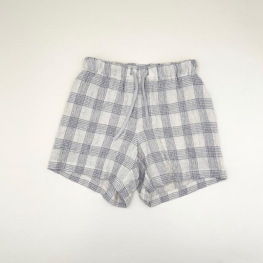 【MOUNTEN.】linen check shorts[22S-MP53-1140a]