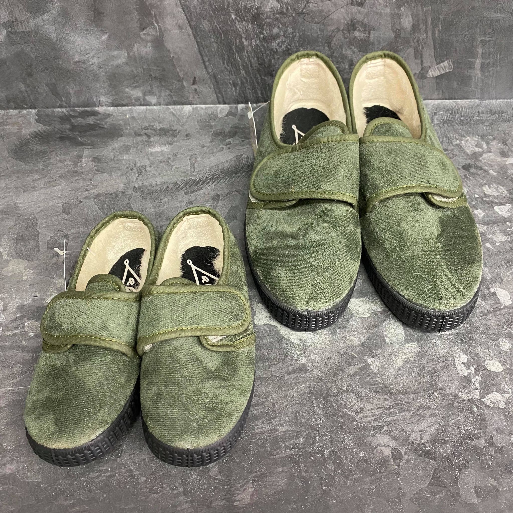 【LA CADENA】BLUCHER VELCRO MICROFIBER VELCRO LOW-CUT/VERDE(015)/キッズ～大人まで
