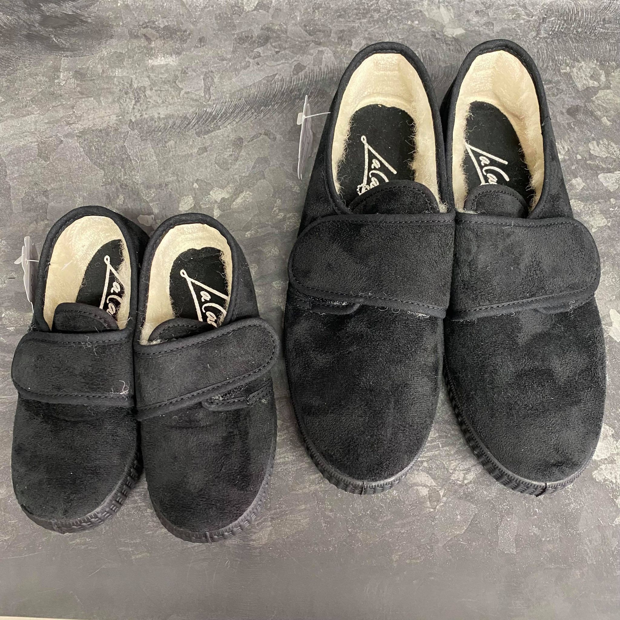 【LA CADENA】BLUCHER VELCRO MICROFIBER VELCRO LOW-CUT/NEGRO(002)/キッズ～大人まで