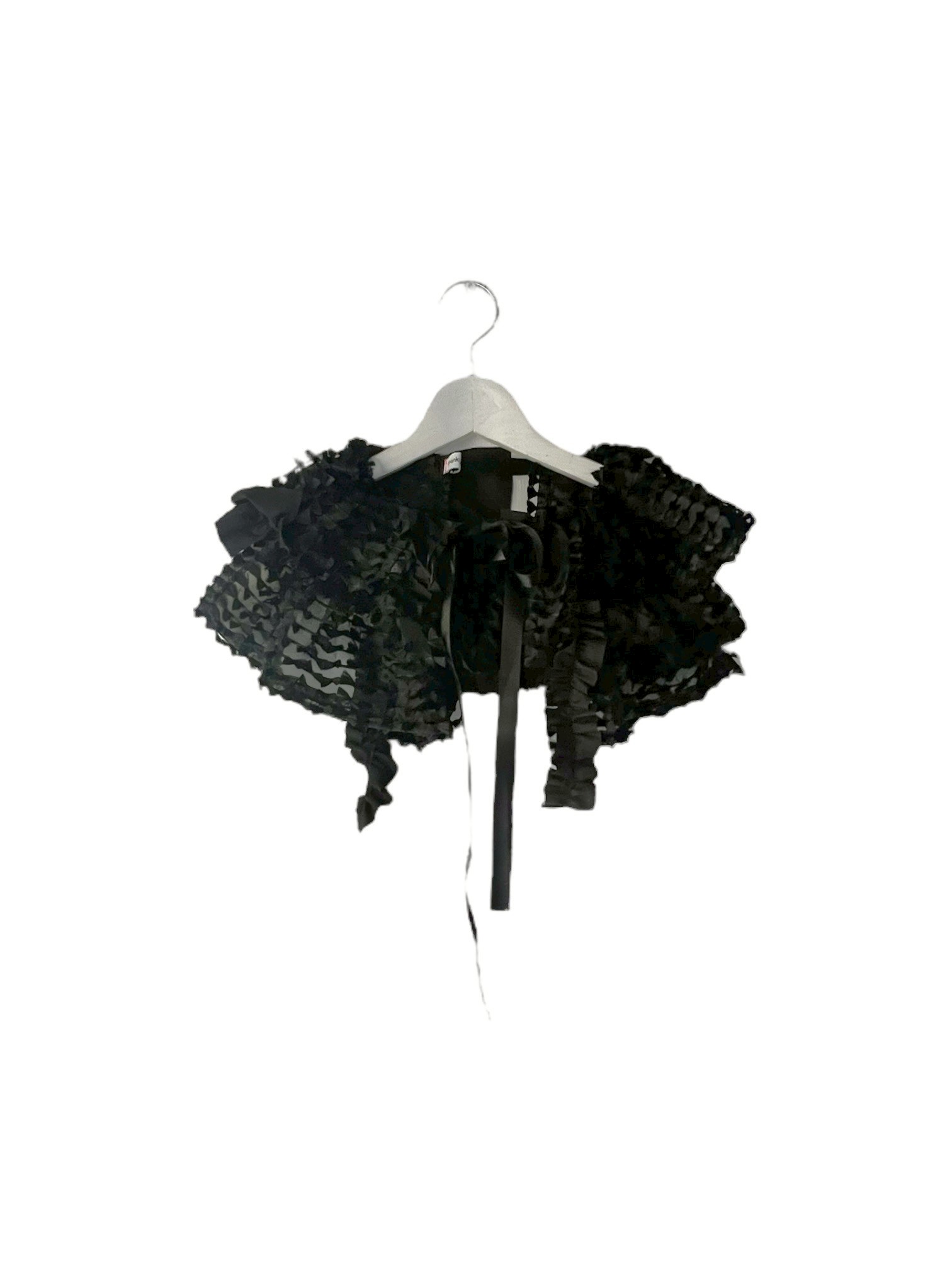 【frankygrow】26SCOL-025 RIBBON ORGANDY DETACHABLE COLLAR/BLACK