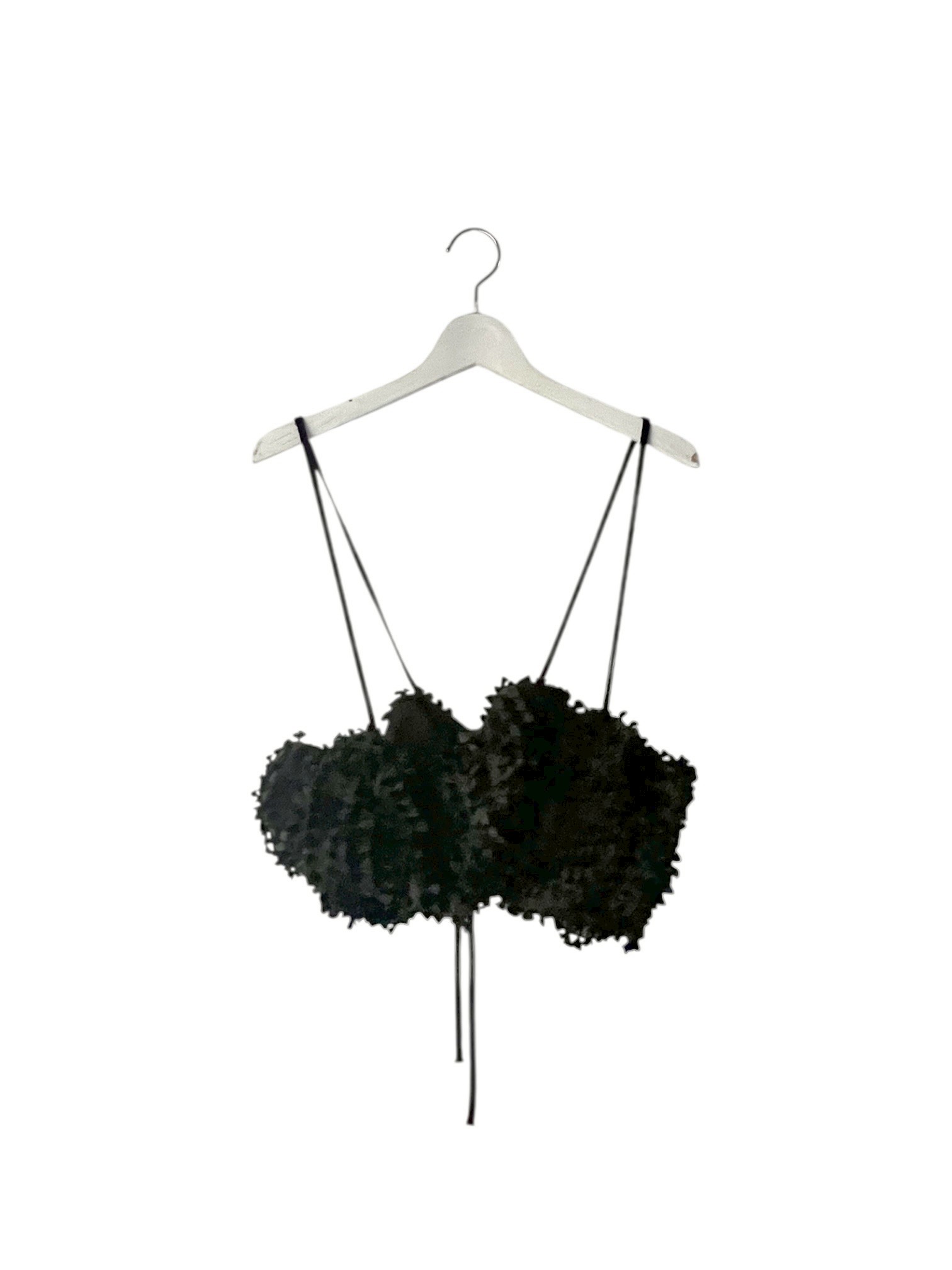 【frankygrow】26SVT-102 RIBBON ORGANDY BUSTIER/BLACK