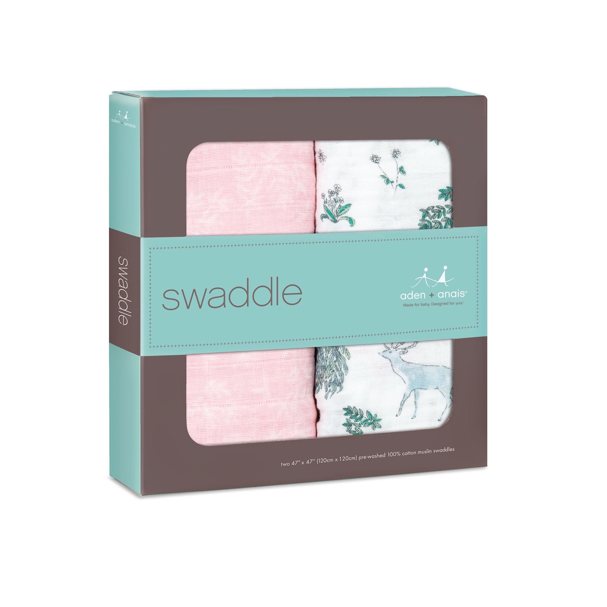 【aden + anais】ガーゼおくるみclassic swaddles 2pack/forest fantasy/正規品