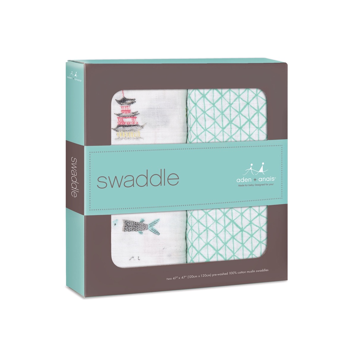【aden + anais】ガーゼおくるみclassic swaddles 2pack/around the world/正規品