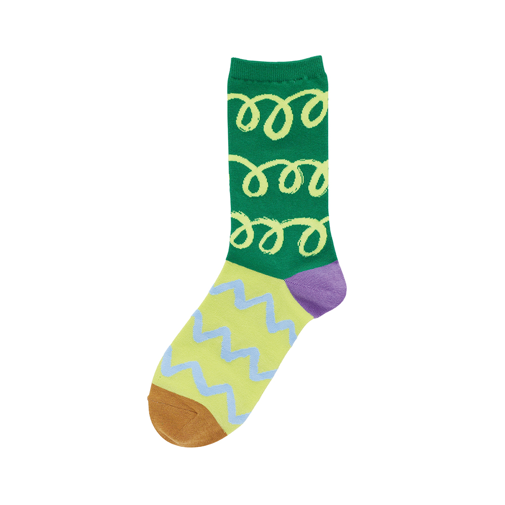【Goma】socks Guruguru-Green