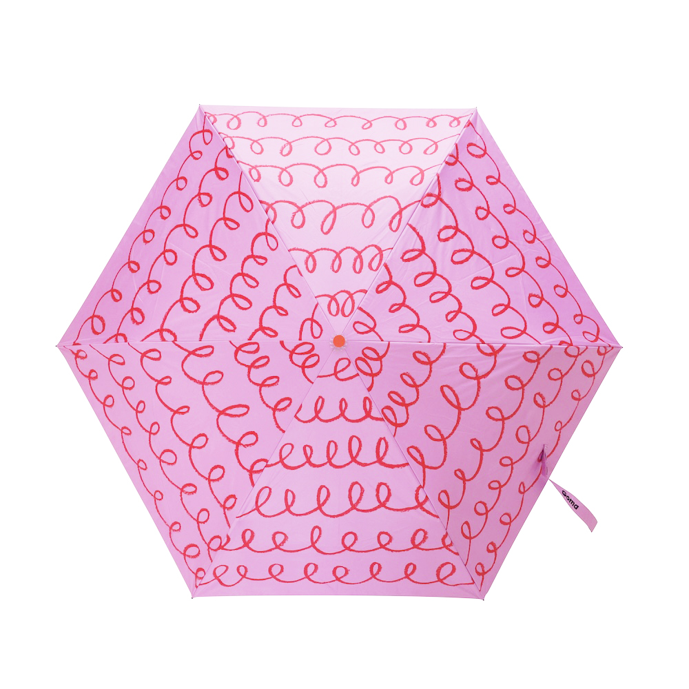 【Goma】晴雨兼用・UV・撥水加工 Goma Folding umbrella Code Pink