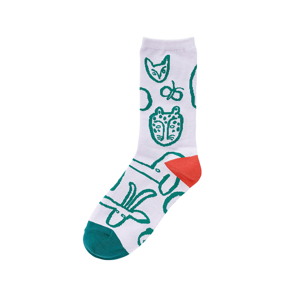 【Goma】socks Animal Fun Purple