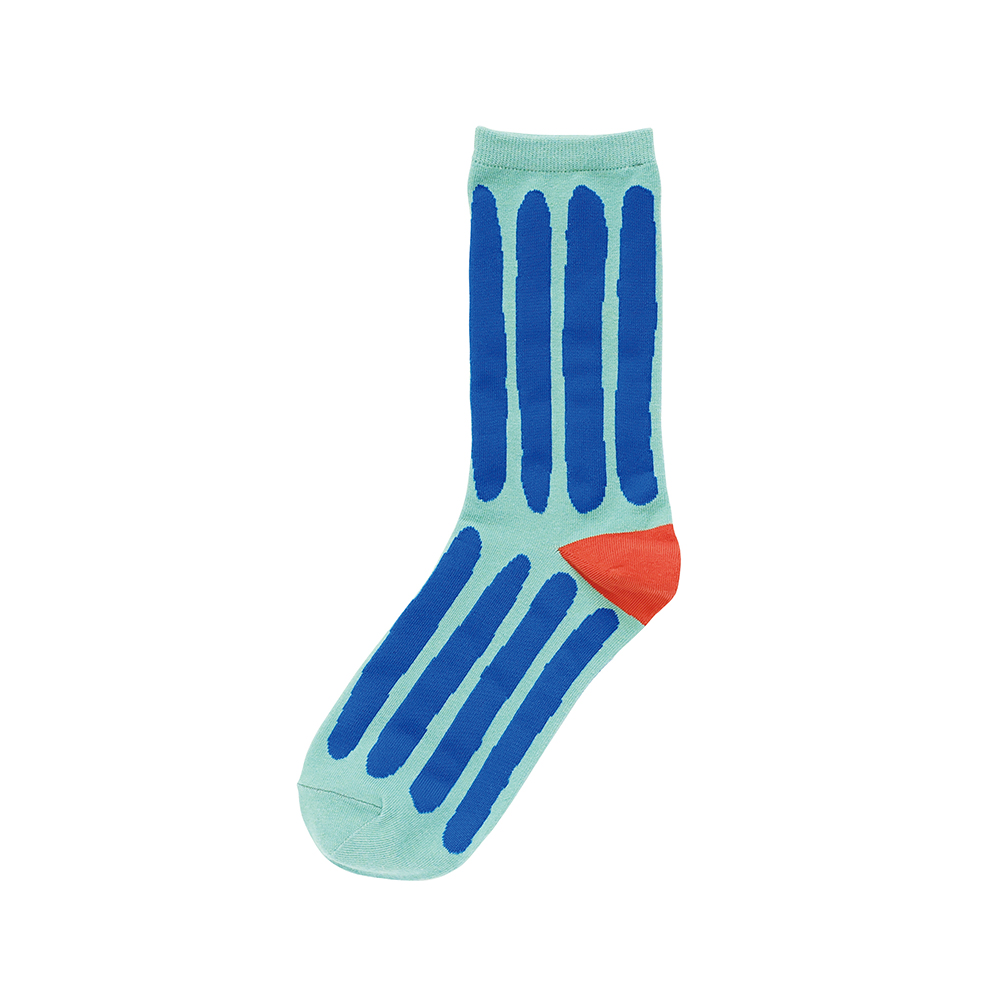 【Goma】socks Bold Line Green