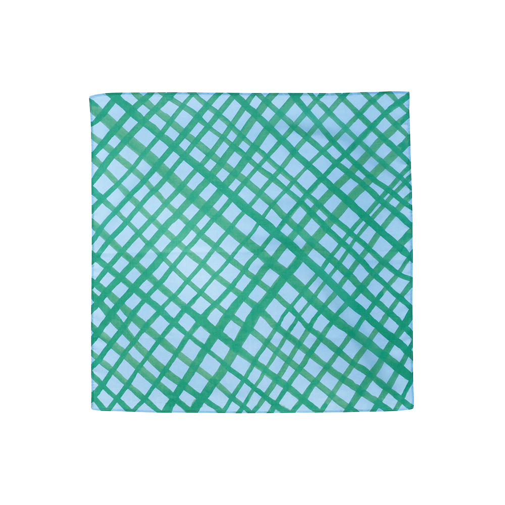 【Goma】Handkerchief Narrow check