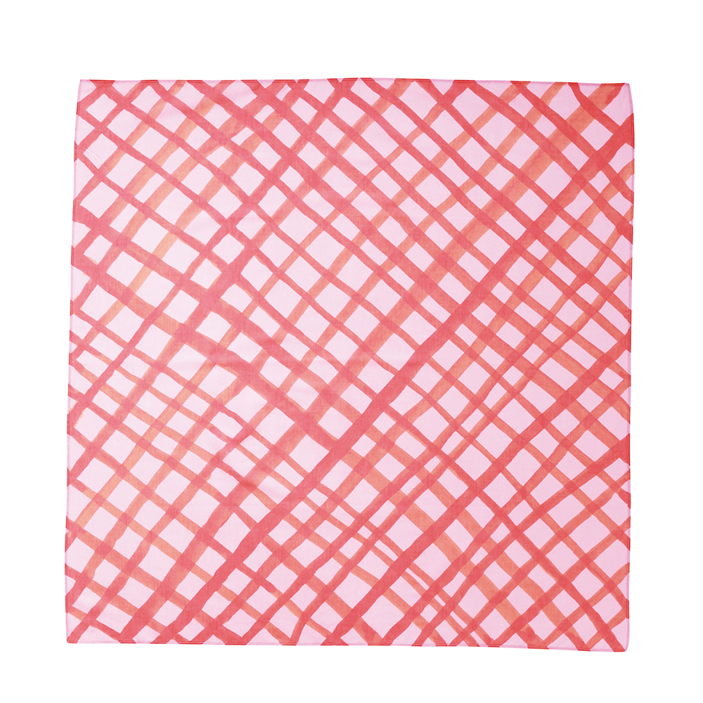 【Goma】Handkerchief-L Narrow check