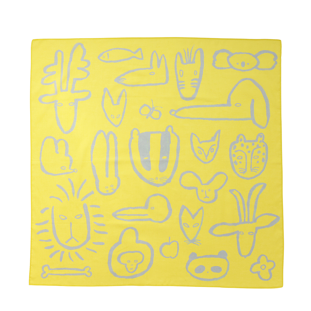 【Goma】Handkerchief-L Animal Fun