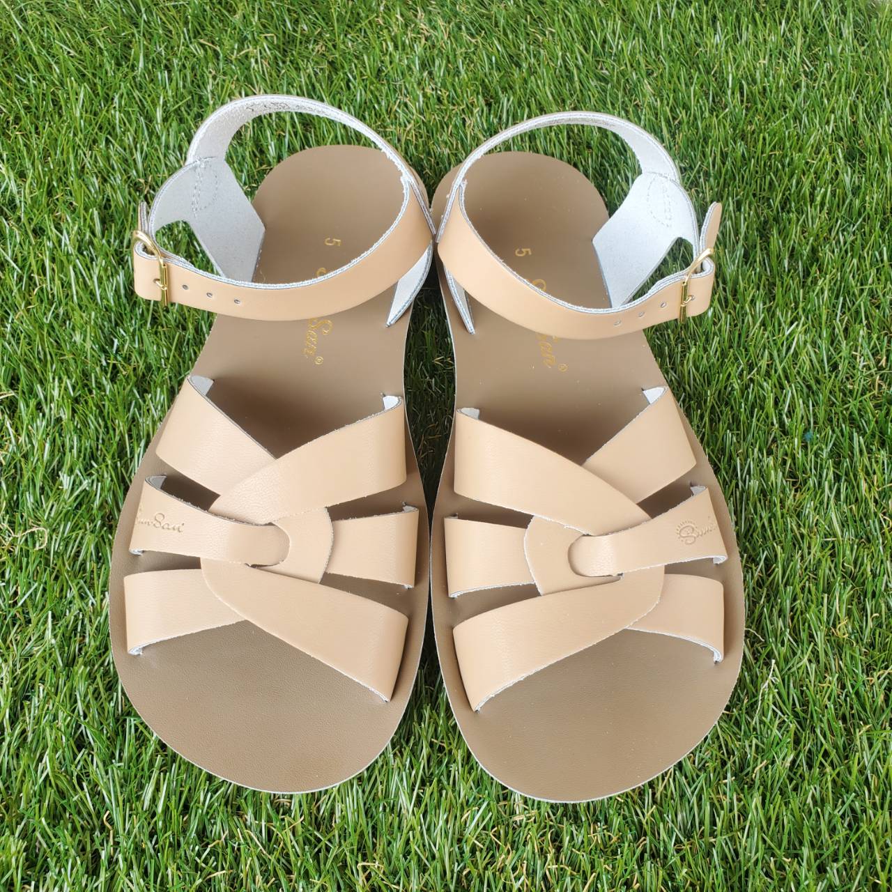 【Salt Water Sandals(ソルトウォーターサンダル)】Sun San swimmer(ベルクロ)/Latte/大人サイズ22.5cm～26.7cm