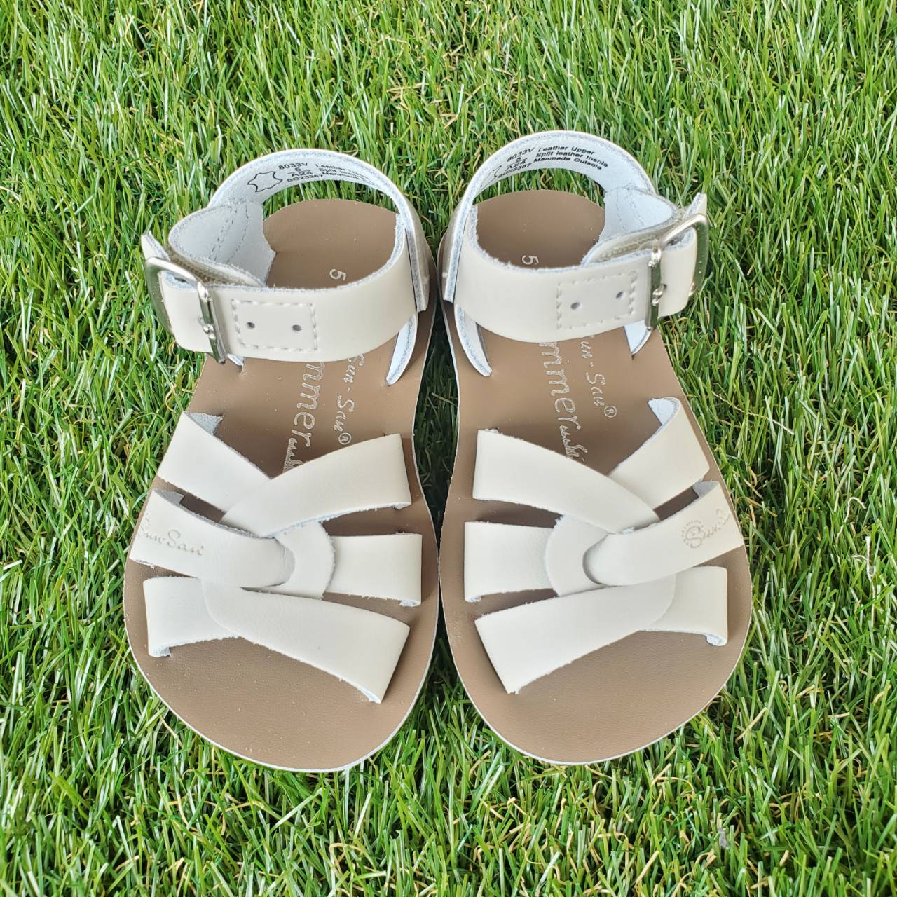 【Salt Water Sandals(ソルトウォーターサンダル)】Sun San swimmer(ベルクロ)/Stone/13cm～22cm