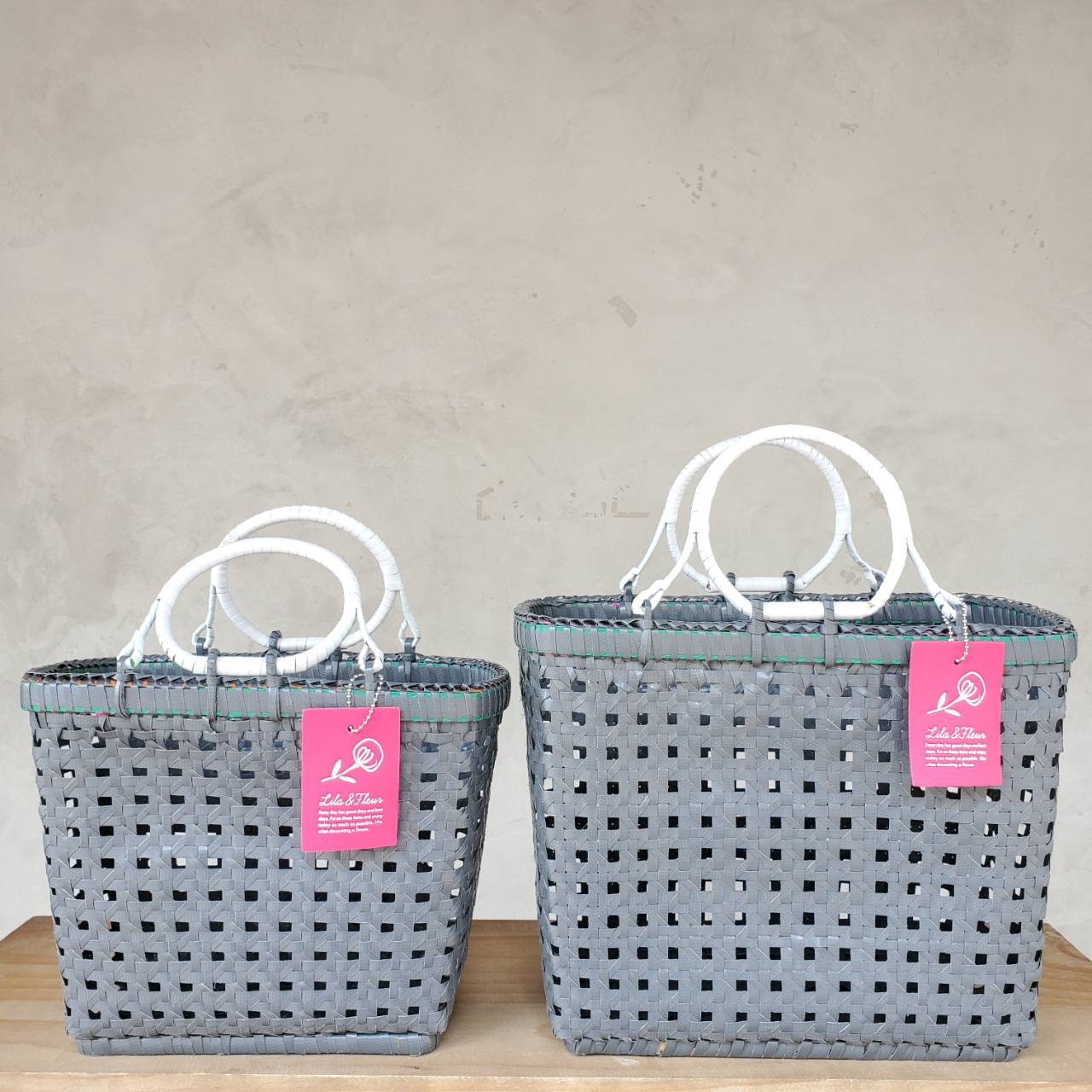 Lila Basket/Chacoal × White