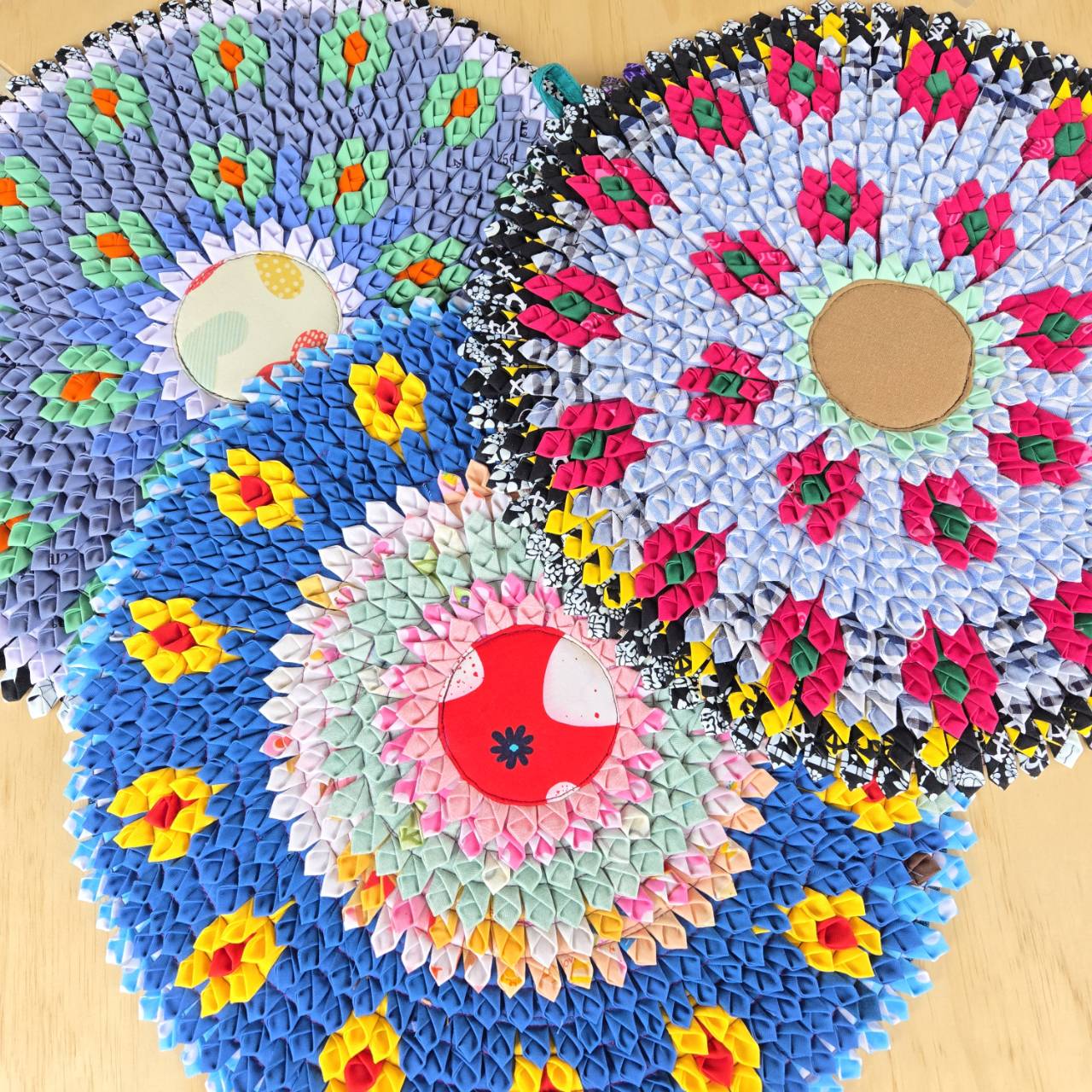 【yao】Recycle mat Circle-M Mini Flower