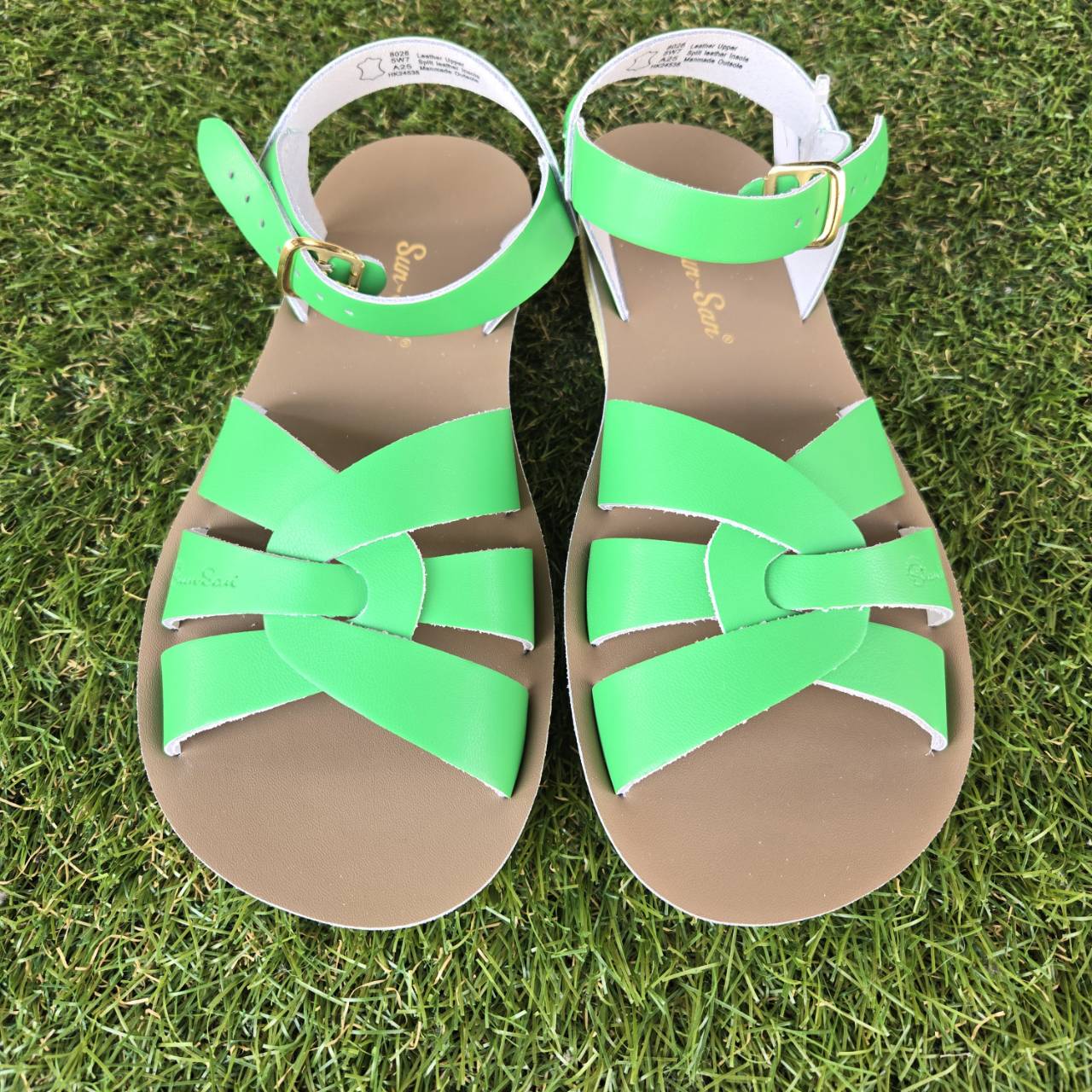【Salt Water Sandals(ソルトウォーターサンダル)】Sun San swimmer(ベルクロ)/Green/大人サイズ22.5cm～26.7cm