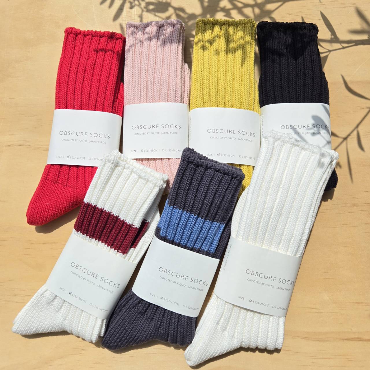 【OBSCURE SOCKS】W MAGNOLIA 23cm～25cm