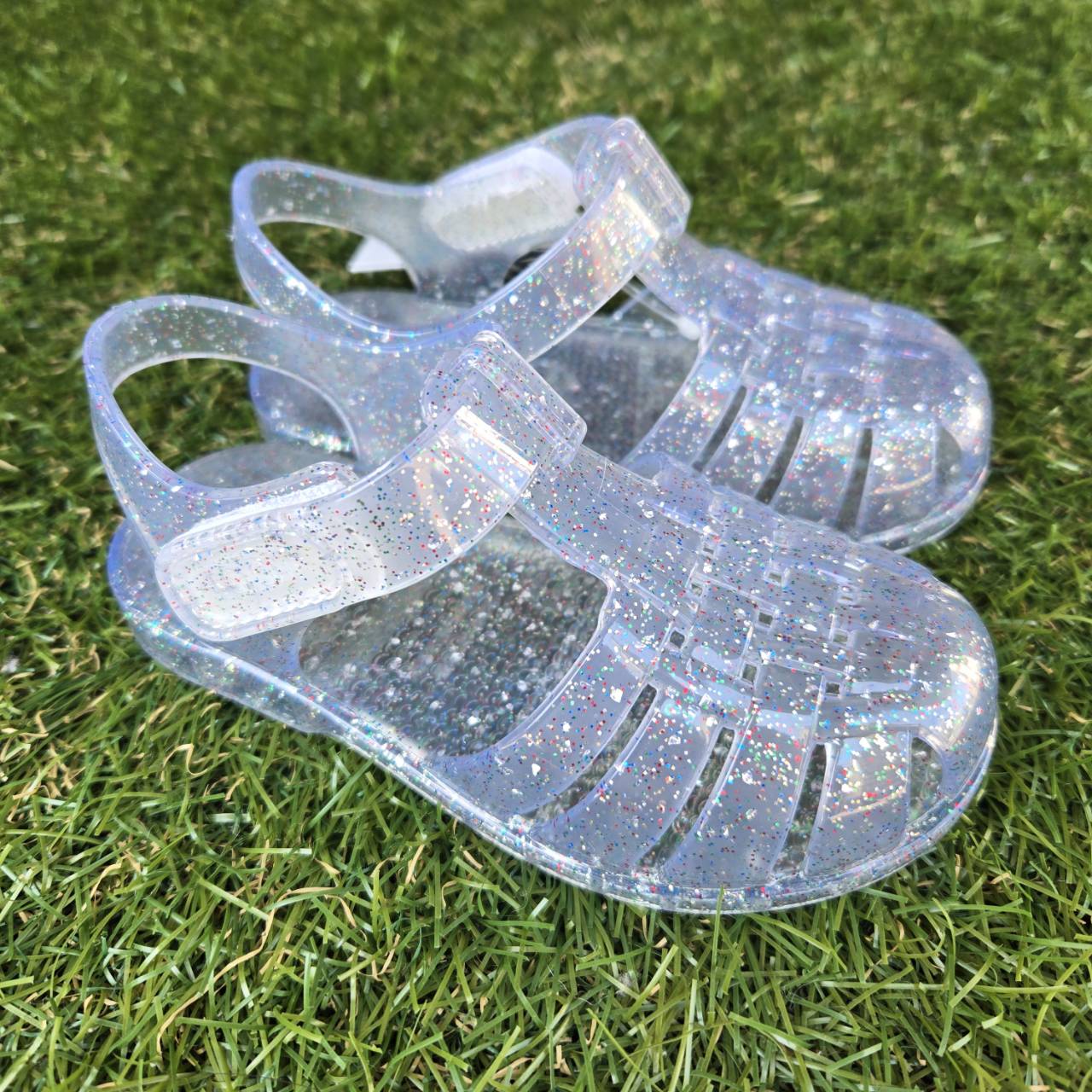 【igor】サンダル・S10329 CLASICA CRISTAL/386 TR.TRANS. MULTI GLITTER