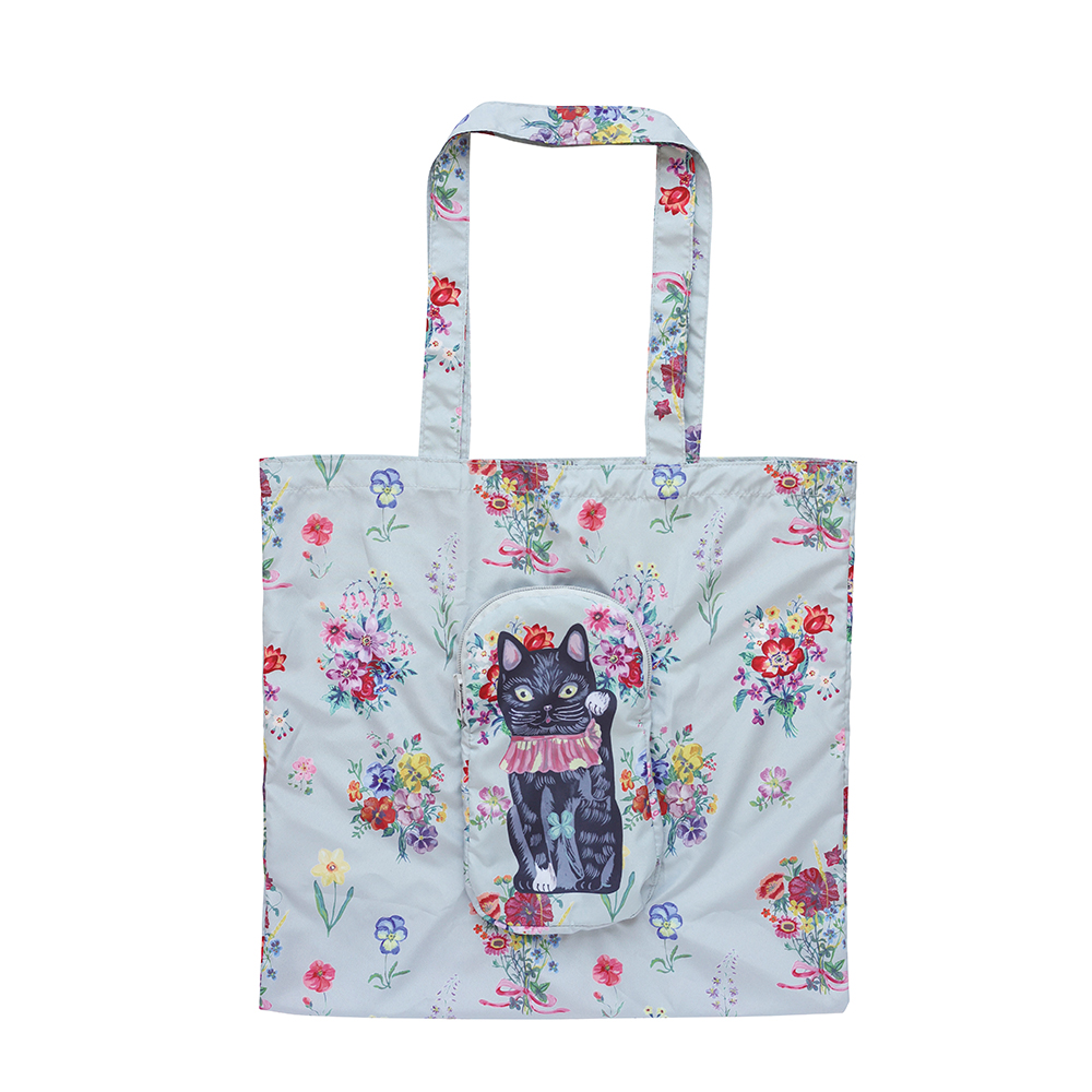 【Nathalie Lete】Face bag Lucky cat-BK