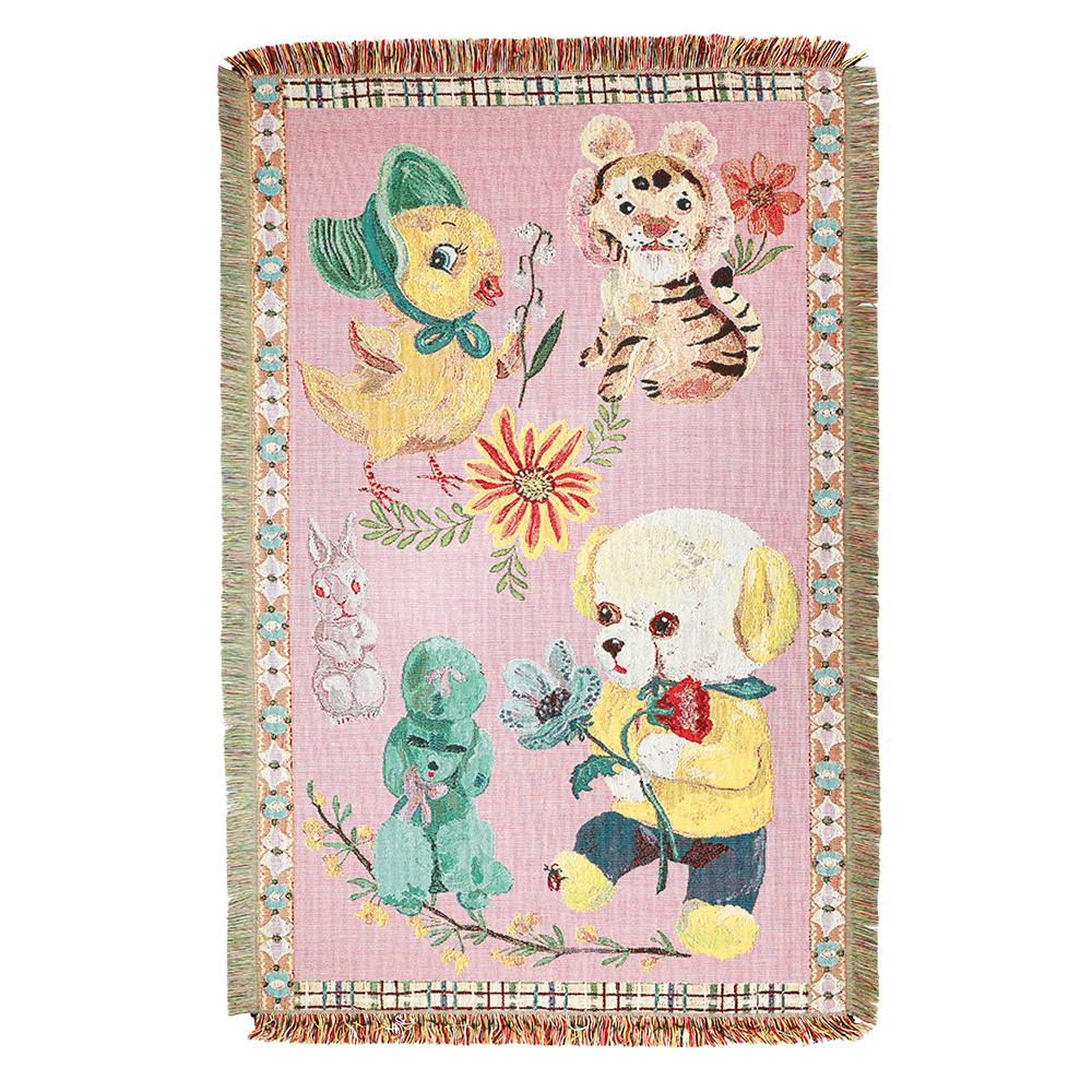【Nathalie Lete】Tapestry Rug Chick-PK