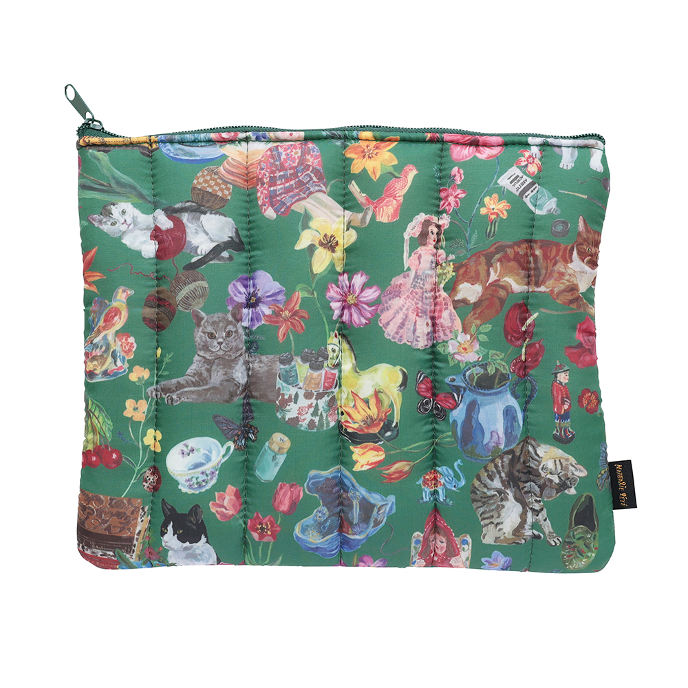 【Nathalie Lete】Quilted Multi Pouch Cats