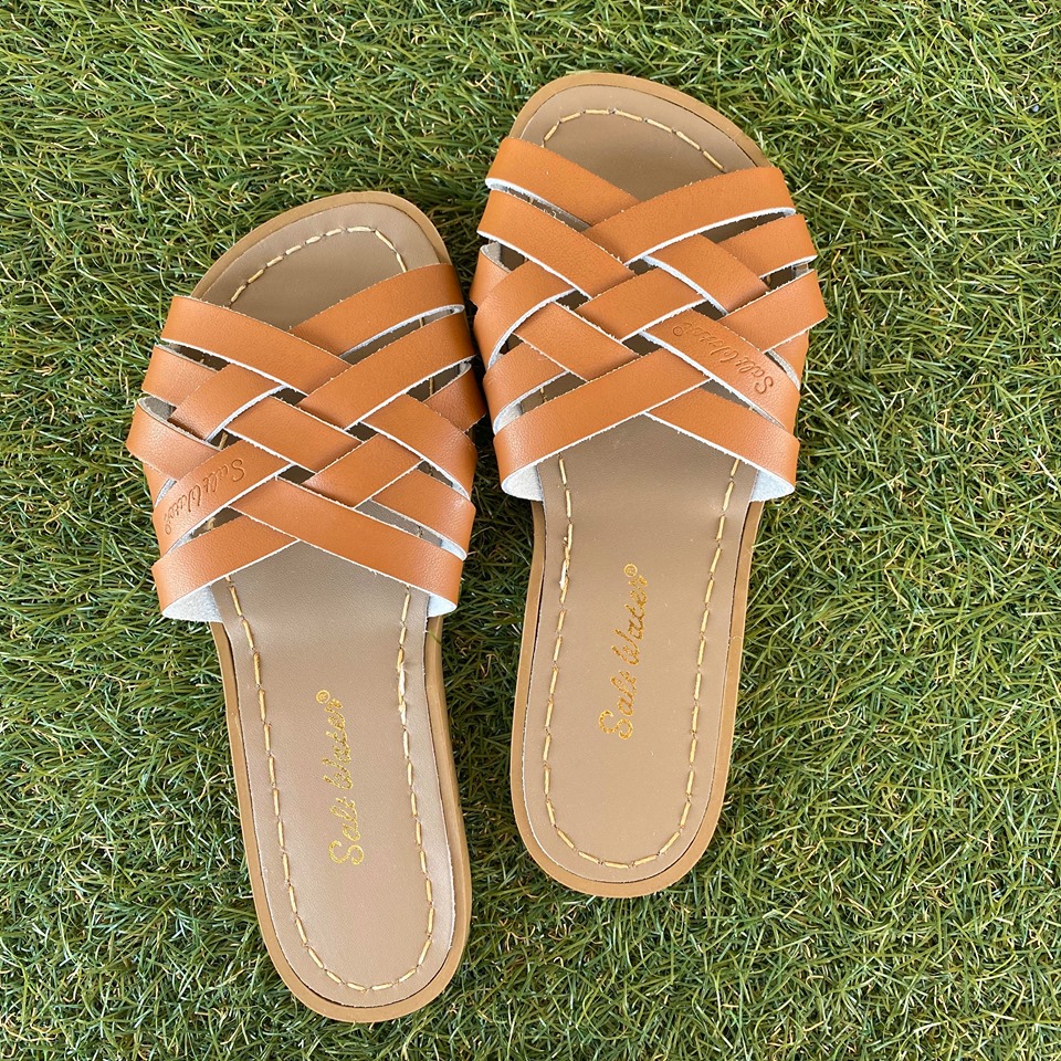 【Salt Water Sandals(ソルトウォーターサンダル)】Retro Slide(Women)/Tan茶/22.5cm～25cm