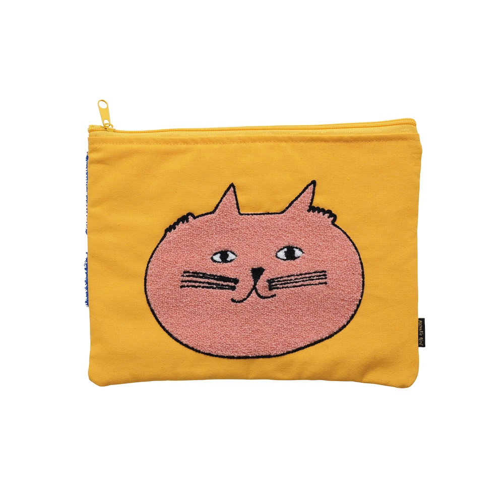 【Olya】Fluffy Flat Pouch Cat