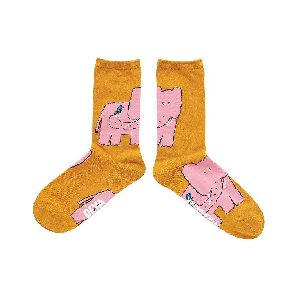 【Olya】Socks Elephant
