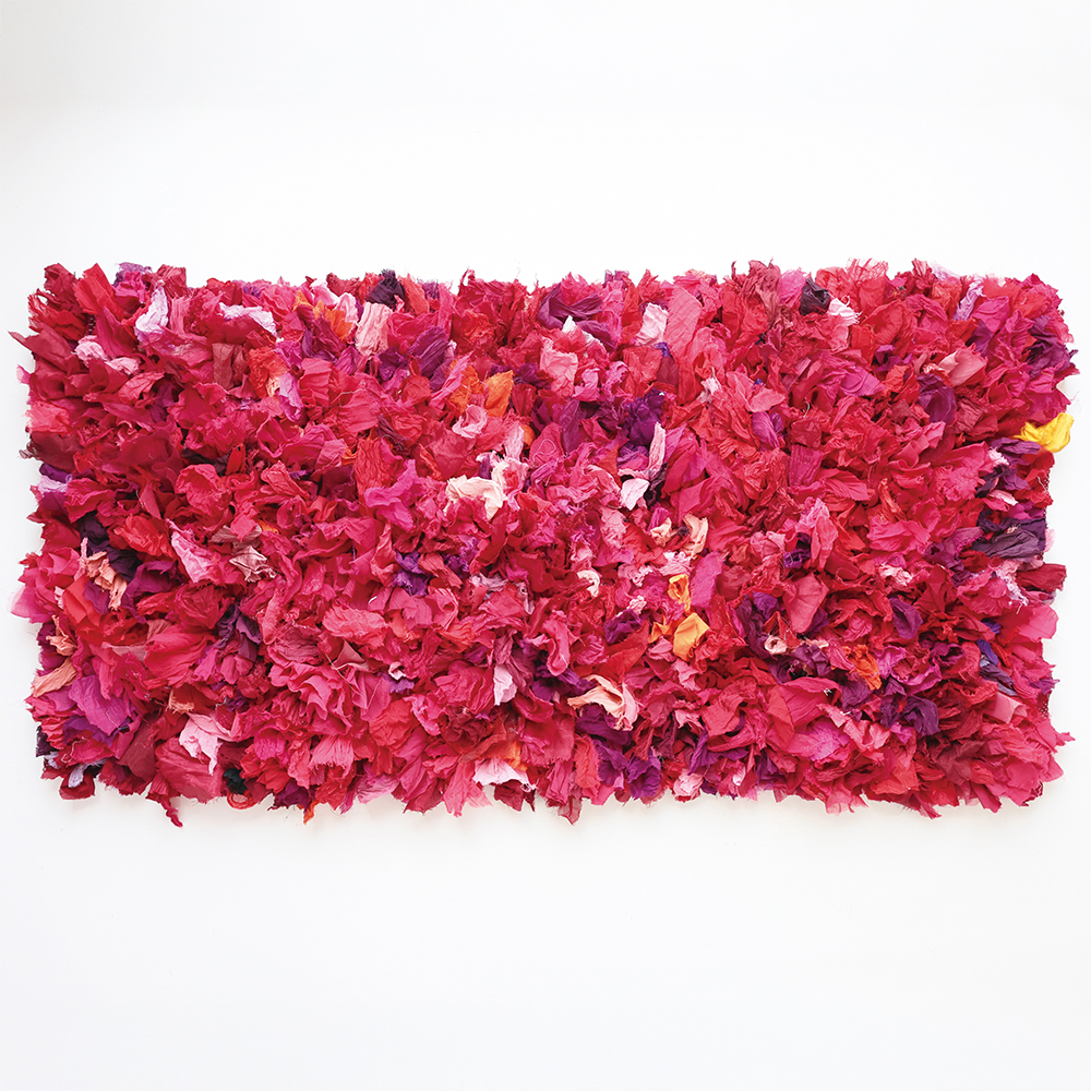 【yao】India Bushy Rug LL Reddish