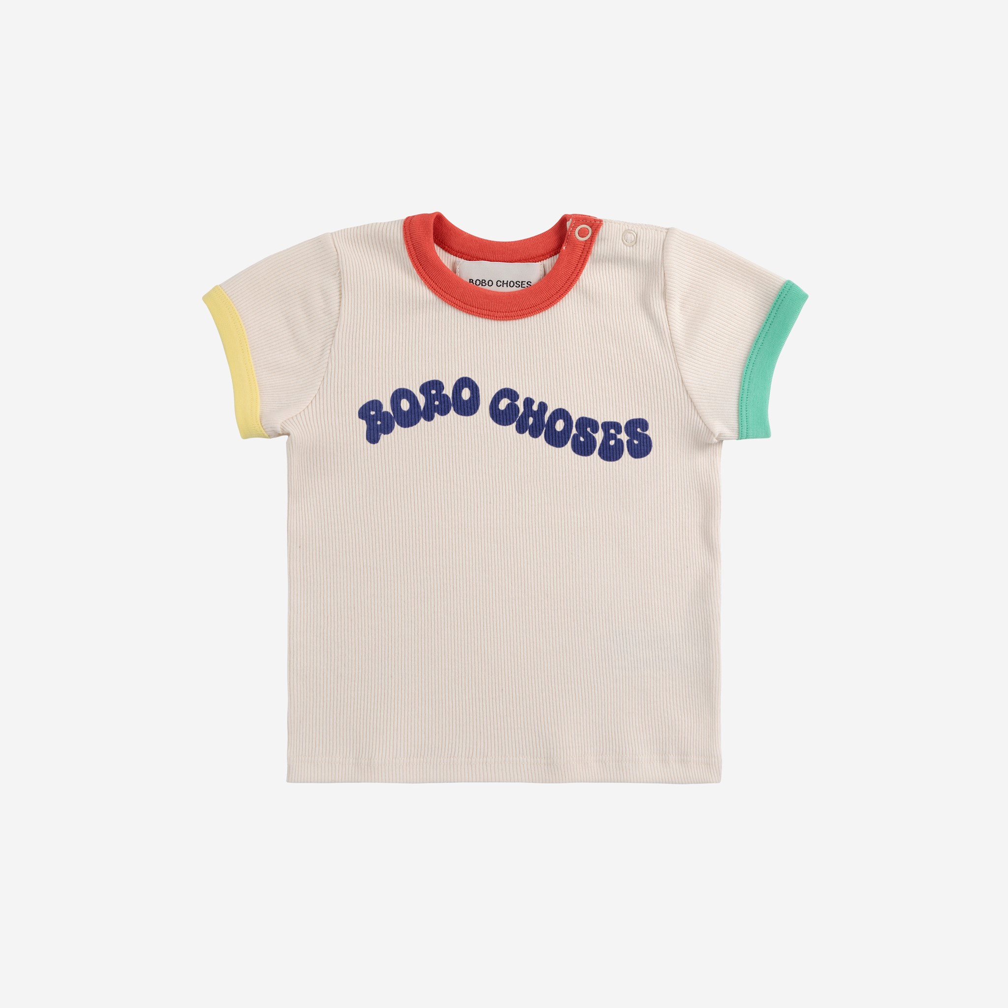 【BOBOCHOSES】Drop1「JOY」Baby B125AB014 Wavy Bobo Choses T-shirt
