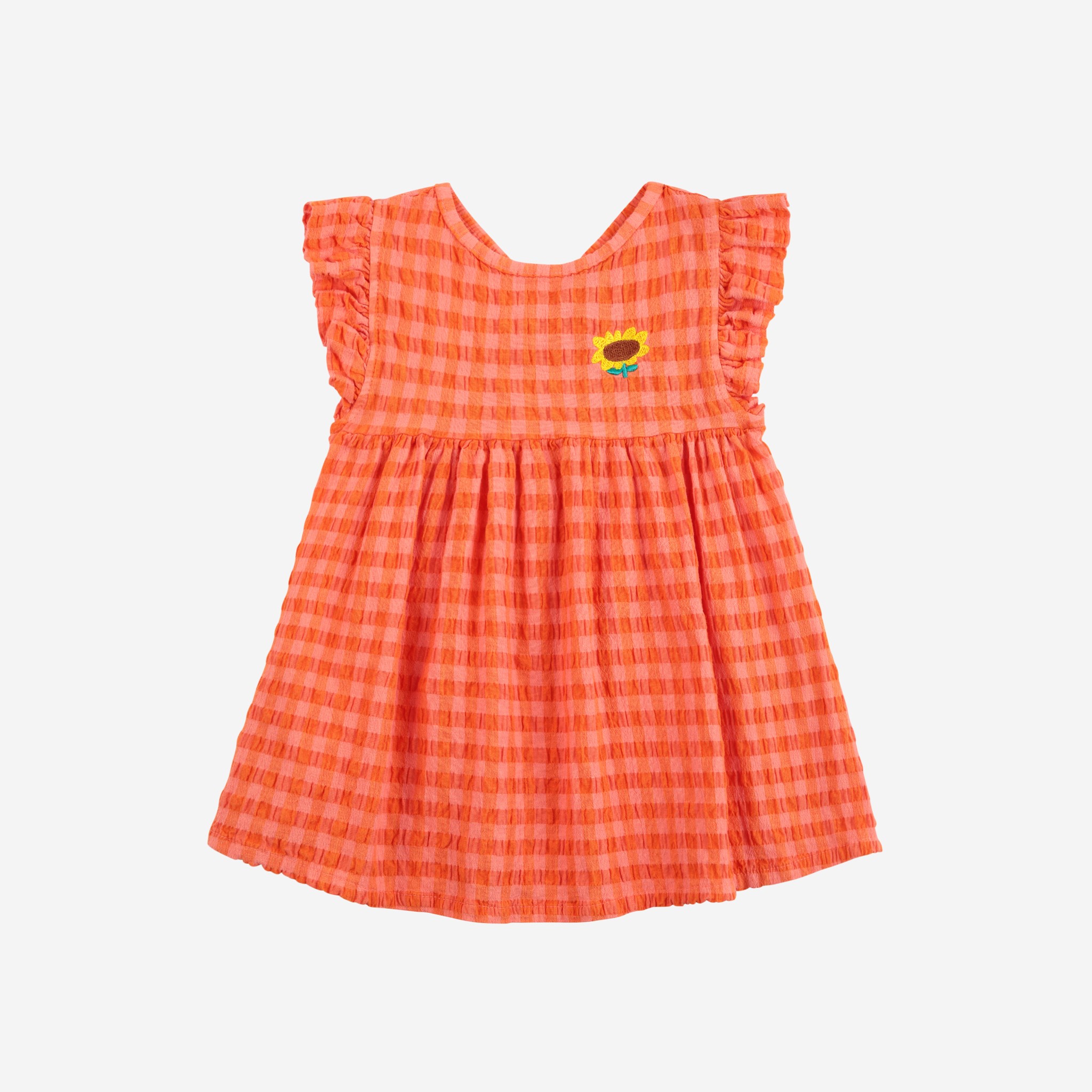 【BOBOCHOSES】Drop1「JOY」Baby B125AB080 Vichy woven dress