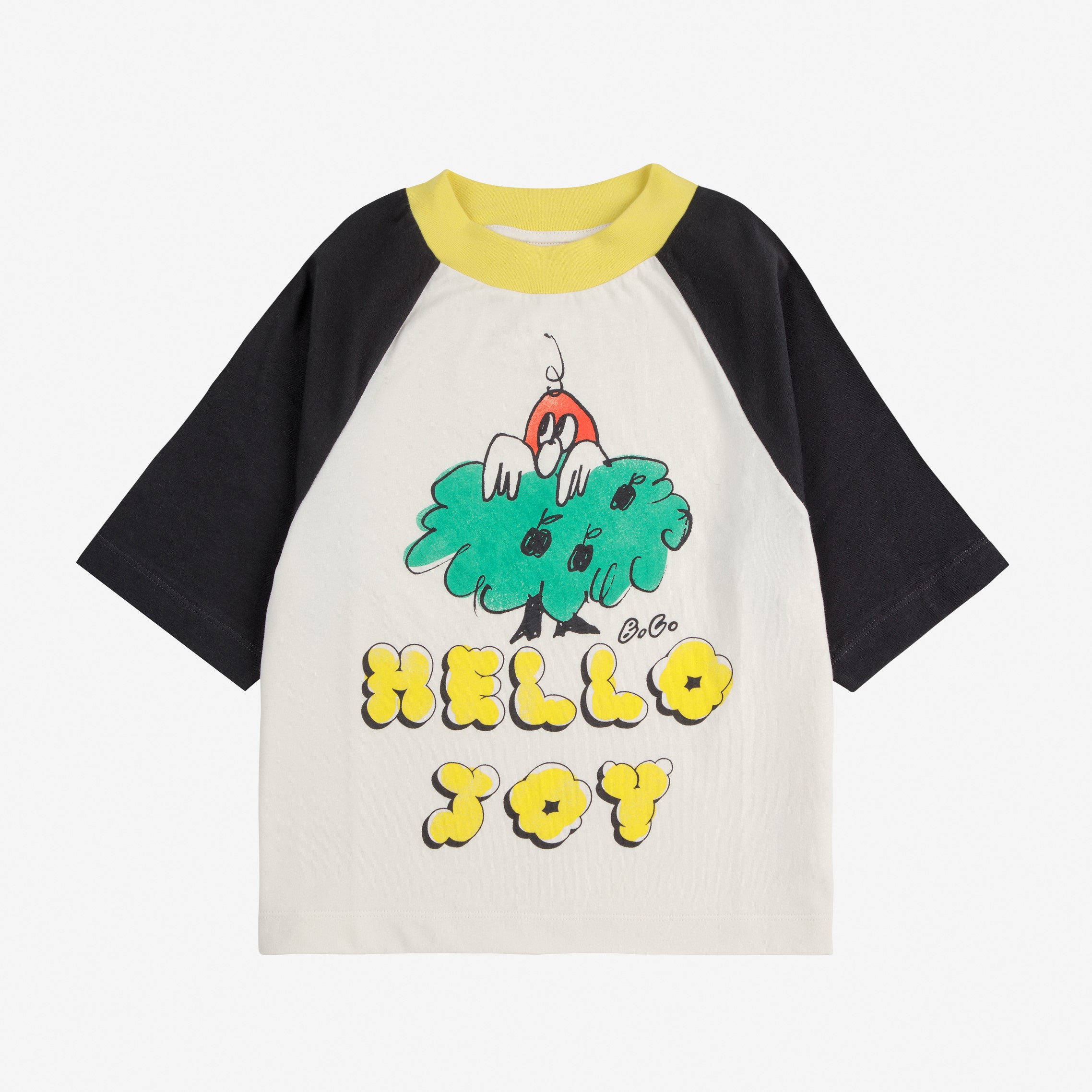 【BOBOCHOSES】Drop1「JOY」Kid B125AC016 Hello Joy ranglan sleeves T-shirt