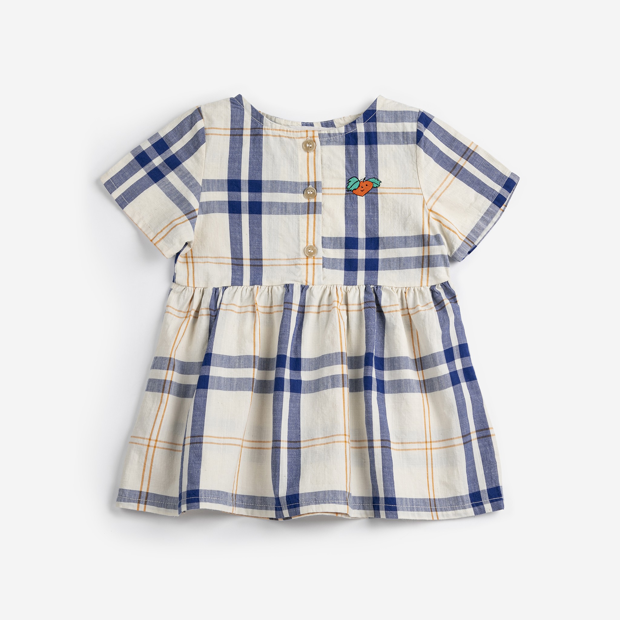 【BOBOCHOSES】Drop2「PICKLES」Baby B126AB090 Fun Tartan woven dress