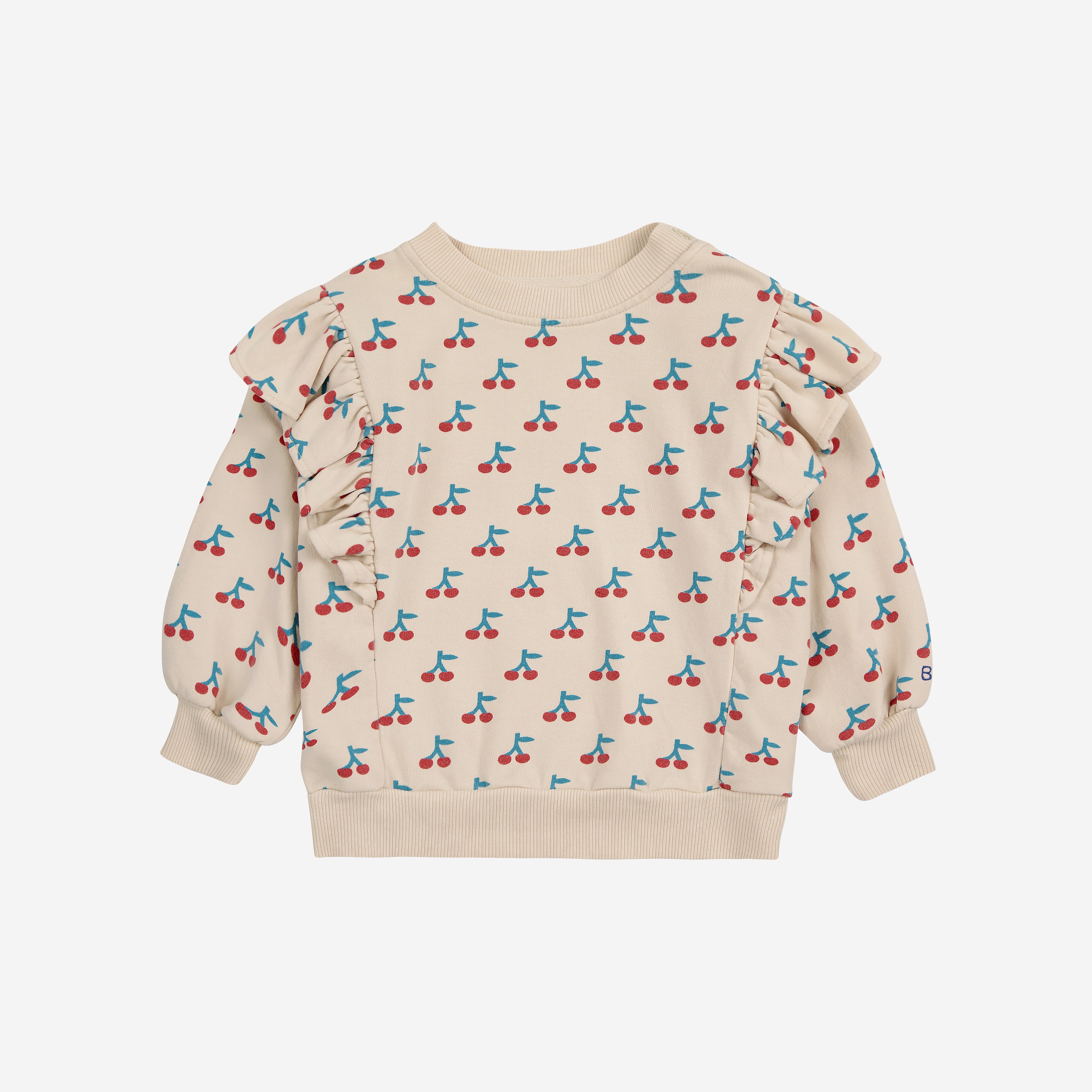【BOBOCHOSES】Drop2「Once Upon a Time」 B224AB038 Baby Cherry all over ruffle sweatshirt