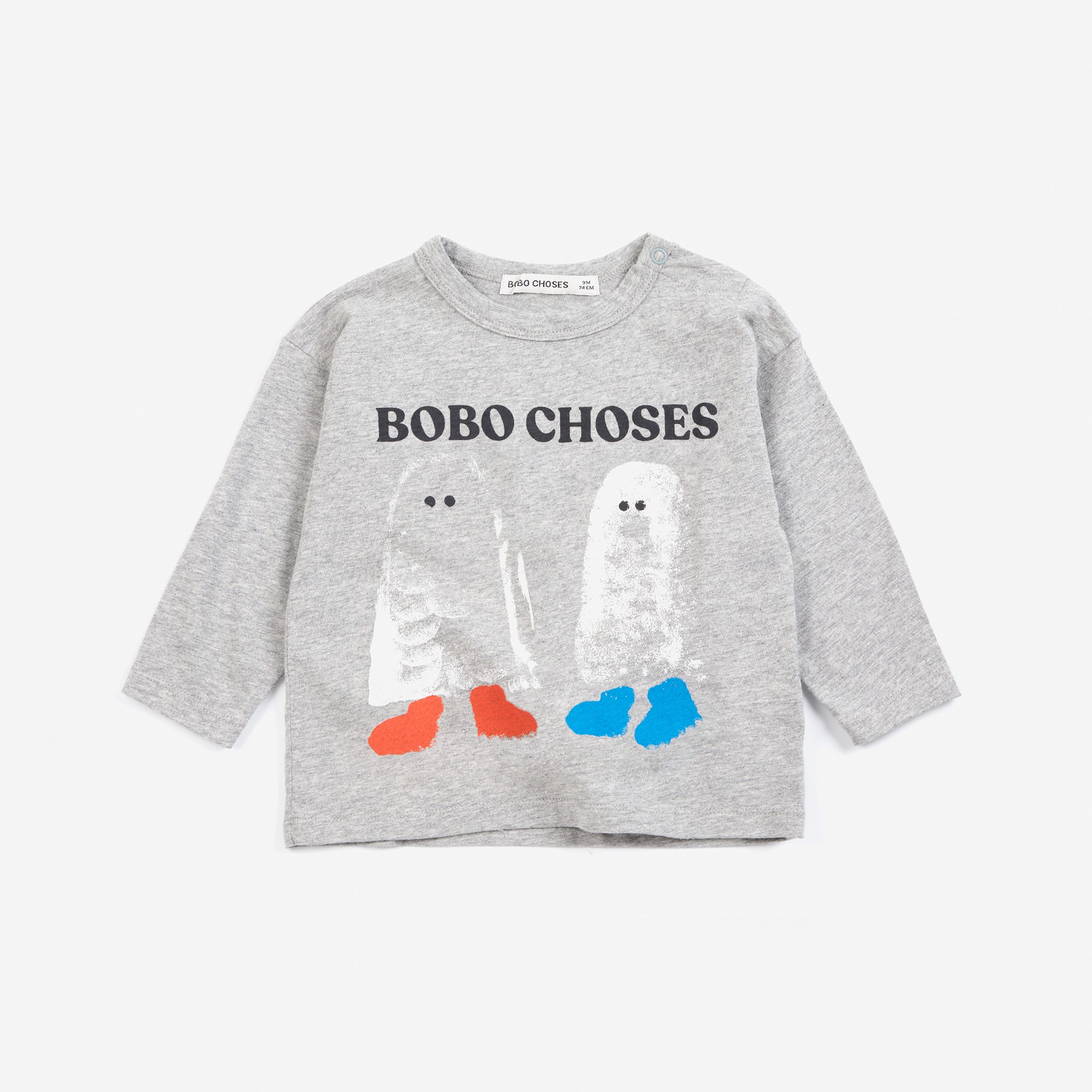【BOBOCHOSES】Drop1「All About Monsters」B226AB046 Booty Ghosts T-shirt BABY